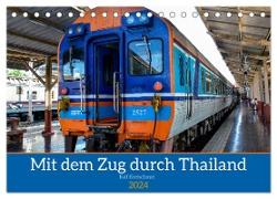 Mit dem Zug durch Thailand von Ralf Kretschmer (Tischkalender 2024 DIN A5 quer), CALVENDO Monatskalender