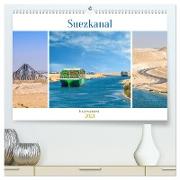 Suezkanal - Impressionen (hochwertiger Premium Wandkalender 2024 DIN A2 quer), Kunstdruck in Hochglanz