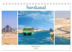 Suezkanal - Impressionen (Tischkalender 2024 DIN A5 quer), CALVENDO Monatskalender