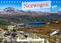 Norwegen Wanderbar (Tischkalender 2024 DIN A5 quer), CALVENDO Monatskalender