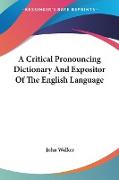 A Critical Pronouncing Dictionary And Expositor Of The English Language