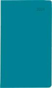 Taschenplaner türkis 2024 - Bürokalender 9,5x16 cm - 64 Seiten - 1 Woche auf 1 Seite - separates Adressheft - faltbar - Notizheft - 540-1003