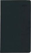 Taschenplaner Leporello PVC schwarz 2024 9,5x16 1M/1S