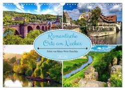 Romantische Orte am Neckar (Wandkalender 2024 DIN A3 quer), CALVENDO Monatskalender