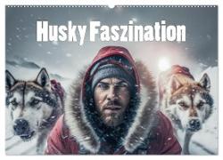 Husky Faszination (Wandkalender 2024 DIN A2 quer), CALVENDO Monatskalender