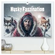 Husky Faszination (hochwertiger Premium Wandkalender 2024 DIN A2 quer), Kunstdruck in Hochglanz