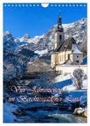 Vier Jahreszeiten im Berchtesgadener Land (Wandkalender 2024 DIN A4 hoch), CALVENDO Monatskalender