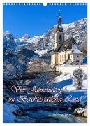 Vier Jahreszeiten im Berchtesgadener Land (Wandkalender 2024 DIN A3 hoch), CALVENDO Monatskalender