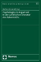 Psychologie als Argument in der juristischen Literatur des Kaiserreichs