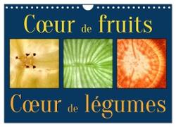 C¿ur de fruits c¿ur de légumes (Calendrier mural 2024 DIN A4 vertical), CALVENDO calendrier mensuel