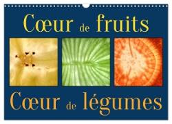 C¿ur de fruits c¿ur de légumes (Calendrier mural 2024 DIN A3 vertical), CALVENDO calendrier mensuel