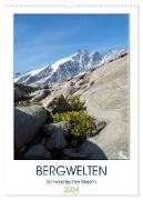Bergwelten (Wandkalender 2024 DIN A2 hoch), CALVENDO Monatskalender