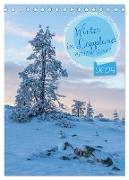 Winter in Lappland - Bezaubernde Schönheit (Tischkalender 2024 DIN A5 hoch), CALVENDO Monatskalender