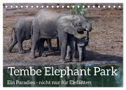 Tembe Elephant Park. Ein Paradies - nicht nur für Elefanten (Tischkalender 2024 DIN A5 quer), CALVENDO Monatskalender