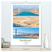 Suezkanal - Urlaubsplaner (hochwertiger Premium Wandkalender 2024 DIN A2 hoch), Kunstdruck in Hochglanz
