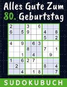 80 Geburtstag Geschenk | Alles Gute zum 80. Geburtstag - Sudoku