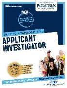 Applicant Investigator (C-4855): Passbooks Study Guide