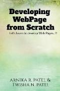 Developing Web Page from Scratch