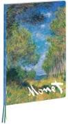 Pine Tree Path, Claude Monet A4 Notebook