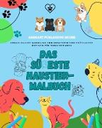 Das süßeste Haustier-Malbuch | Bezaubernde Designs von Welpen, Kätzchen, Hasen | Perfektes Geschenk für Kinder