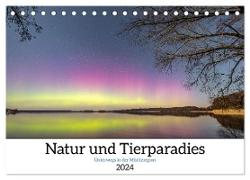 Natur und Tierparadies (Tischkalender 2024 DIN A5 quer), CALVENDO Monatskalender