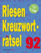 Riesen-Kreuzworträtsel 92 (5 Exemplare à 3,99 €)