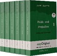 Pride and Prejudice / Stolz und Vorurteil - 6 Teile Softcover - (Buch +MP3 Audio-CD) - Lesemethode von Ilya Frank - Zweisprachige Ausgabe Englisch-Deutsch