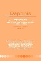 Daphnis, Zeitschrift Fur Mittlere Deutsche Literatur Und Kultur Der Fruhen Neuzeit (1400-1750)