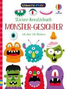 Usborne Minis - Sticker-Kreativbuch: Monster-Gesichter