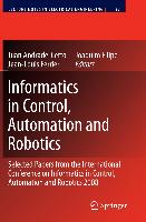 Informatics in Control, Automation and Robotics