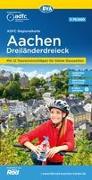 ADFC-Regionalkarte Aachen Dreiländereck, 1:75.000, reiß- und wetterfest, mit kostenlosem GPS-Download der Touren via BVA-website oder Karten-App