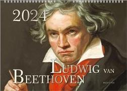 Der Beethoven-Kalender 2024, DIN A3 - ein Musik-Kalender, ein Komponisten-Kalender