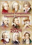 Komponisten-Kalender, ein Musik-Kalender 2024, DIN A4