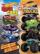 Hot Wheels: Race Cars vs. Monster Trucks: 100% Officially Licensed by Mattel, Activities, Tattoos, & Press-Out Cards for Kids Ages 4 to 8