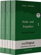 Pride and Prejudice / Stolz und Vorurteil - Teile 1-3 Softcover (Buch + 3 MP3 Audio-CD) - Lesemethode von Ilya Frank - Zweisprachige Ausgabe Englisch-Deutsch