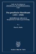 Das preußische Heroldsamt (1855 - 1920)