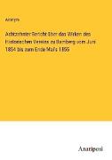 Achtzehnter Bericht über das Wirken des Historischen Vereins zu Bamberg vom Juni 1854 bis zum Ende Mai's 1855