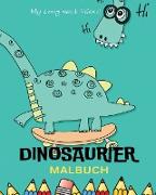Dinosaurier Malbuch für Kinder | Einzigartige Dinosaurier Malvorlagen