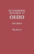 Genealogical Research in Ohio. Third Edition