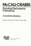 McCall-Crabbs Standard Test Lessons in Reading, Teachers Manual/Answer Key