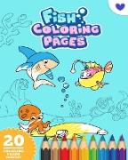 Fish Coloring Book For Kids Ages 4-10