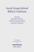 Social Groups behind Biblical Traditions
