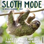 Sloth Mode 2024 12 X 12 Wall Calendar