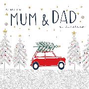 Doppelkarte. Good Tidings - Mum & Dad/Picking Up Christmas Tree