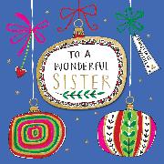 Doppelkarte. Juniper - Wonderful Sister/Baubles