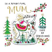 Doppelkarte. Juniper - Wonderful Mum/Reindeer