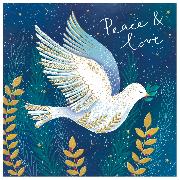 Doppelkarte Paket. Peace & Love/Dove