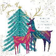 Doppelkarte. Wild Winter - Christmas Both of You/Deer