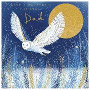 Doppelkarte. Wild Winter - Christmas Dad/Owl