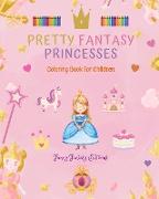 Pretty Fantasy Princesses | Coloring Book | Cute Princess Drawings for Kids 3-10